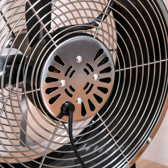 Electric Desk Fan – Compact 2-Speed Cooling with Anti-Slip Feet