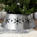Tree Collar – Silver Steel Snowflake Pattern Stand Cover - Samanta Factory