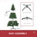 Christmas Tree – 6ft Warm White LED Lighting - Samanta Factory