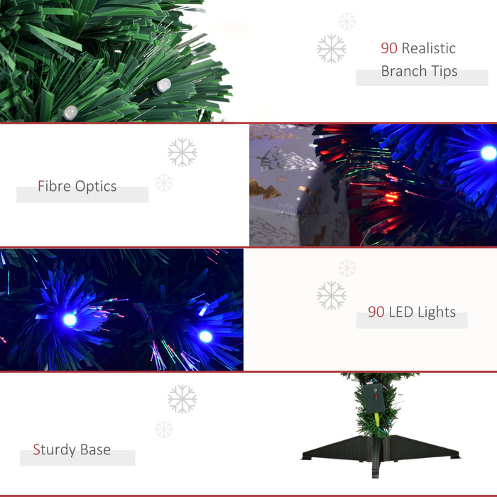 Artificial Tree – 3ft Prelit Multi-Colour Fiber Optic LED - Samanta Factory