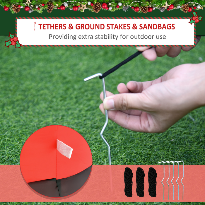 Inflatable Decoration – 8ft LED Lighted Christmas Santa - Samanta Factory