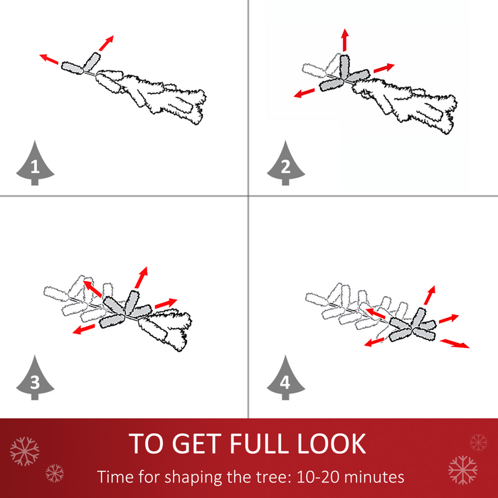 Tabletop Christmas Tree – 2ft Pre-Lit LED Artificial Decor - Samanta Factory