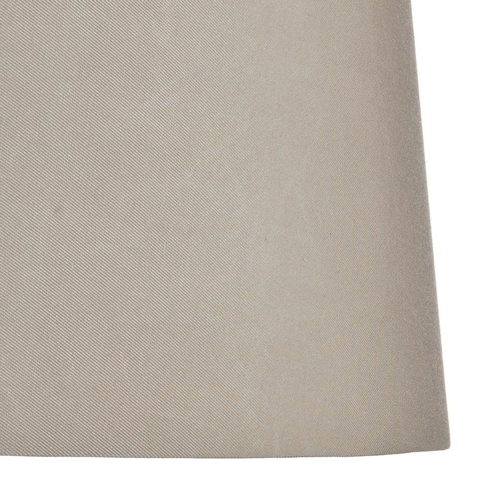Sonia Brass & Silver Dual Table Lamp with Taupe Shade