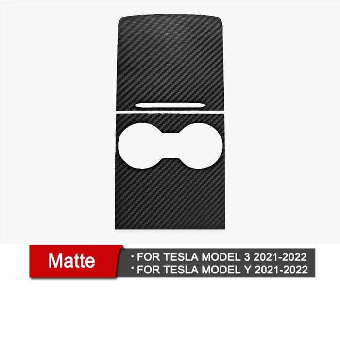Dashboard Cover for Tesla Model 3 Y Car Door Trim Center Console Carbon Fiber ABS Stickers Interior Accessories 2017-2021 2022