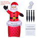 7Ft Inflatable Christmas Santa Claus Xmas Decoration LED Lights Holiday Blow Up
