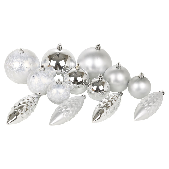 31 Pc Christmas Tree Decoration Baubles Set Shatterproof Ornament Xmas Festive