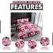 Xmas Duvet Quilt Cover Pillowcase Soft Reversible Printed Bedding Set All Size