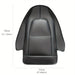 Black waterproof seat back protector with pocket for Tesla Model 3 and Model Y