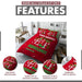 Xmas Duvet Quilt Cover Pillowcase Soft Reversible Printed Bedding Set All Size