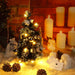 40Cm Tabletop Artificial Small Mini Christmas Tree LED Lights Ornament Xmas Gift