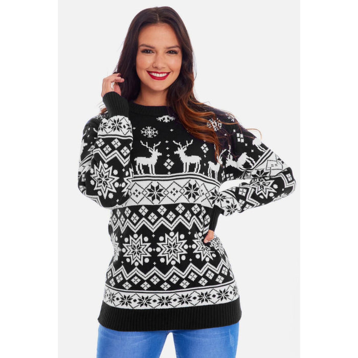 Mens Womens Family Christmas Jumper Unisex Ladies Xmas Knit Sweater Novelty