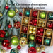 44X Large Christmas Baubles Xmas Tree Balls Decor Party Wedding Ornament Gift UK