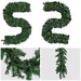 16Ft Christmas Garland with Lights Pre Lit for Door Wreath Stair Fireplace Tree