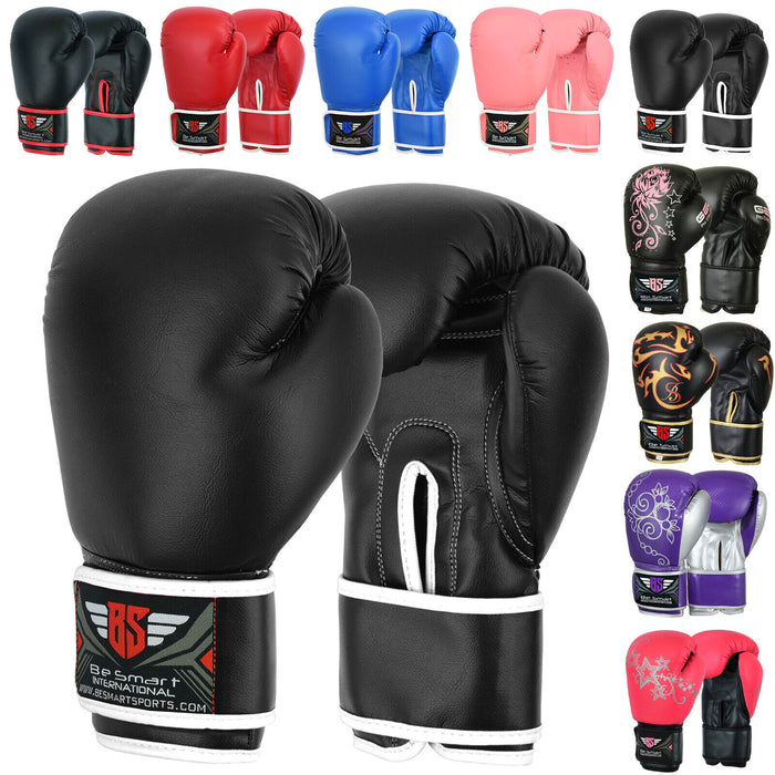 Kids Boys Girls Boxing Gloves Muay Thai Youth Junior Gloves