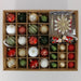 Shatterproof Christmas ornament set with 80 baubles and 100 hooks
