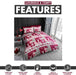Xmas Duvet Quilt Cover Pillowcase Soft Reversible Printed Bedding Set All Size