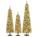 4/5/6FT Artificial Christmas Tree Set of 3 with Realistic Accumulated Snow
