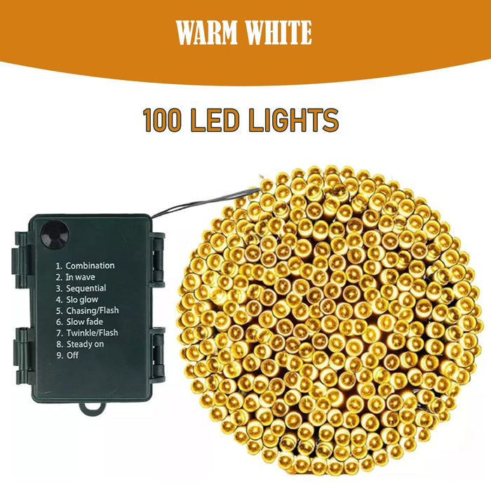 Battery Operated Fairy Lights with Timer Christmas Tree Indooroutdoor Xmas Decor