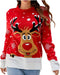 Kids Christmas Jumper Unisex Girl Boy Reindeer Merry Xmas Knitted Sweater Top