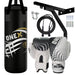 2FT kids boxing punch bag set with red gloves, wall bracket, and skipping rope for junior training

