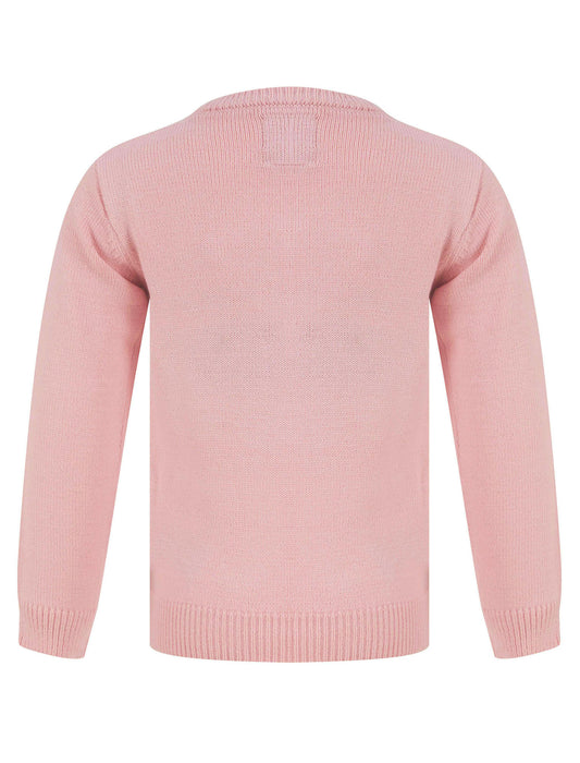 Kid'S Girl'S Christmas Jumper Sequin Reindeer Knitted Xmas Pullover Sweater Top