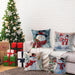 4 Pcs Christmas Cushion Cover Snowman Pillow Case Home Sofa Throw Decor Xmas 18"