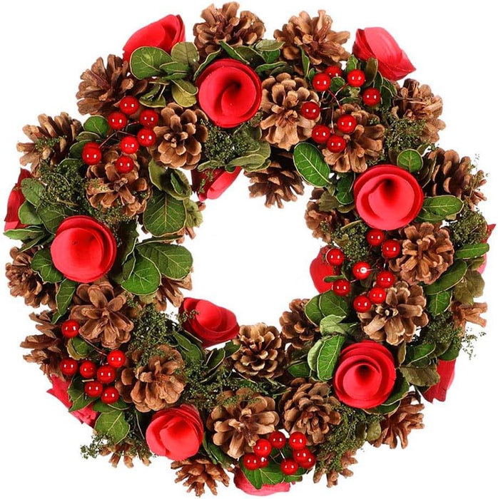 Christmas Wreath Large 14"Front Door Wall Hanging Winter Wreath Garland Ornament