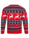 Kids Girls Christmas Jumper Snow Reindeer Nordic Fairisle Xmas Sweater Novelty