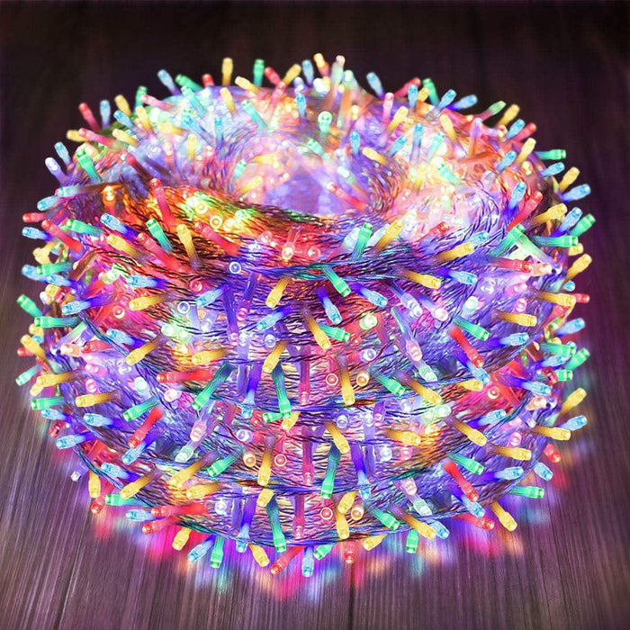 100-2000 LED String Fairy Lights Mains Plug in Outdoor Christmas Tree Home Decor