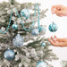 100 Christmas Baubles Tree Hanging Balls Xmas Party Beads Ornament Mixed Sizes