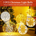 3 Pieces Pre-Lit Hanging Standing Lantern Balls Christmas Ornaments