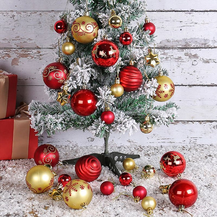 44X Large Christmas Baubles Xmas Tree Balls Decor Party Wedding Ornament Gift UK