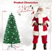 5/6FT Fiber Optic Artificial Christmas Tree with 21 Star LED Lights