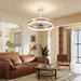 Modern LED Ceiling Fan with Light – 6-Speed Reversible Motor & Remote Control - Samanta Factory