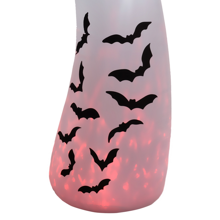 Inflatable Halloween Ghost – LED & Rotating Flame Light Display - Samanta Factory