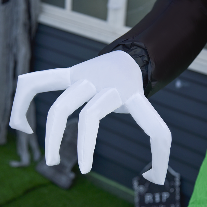 Halloween Inflatable Pumpkin Ghost – 240cm LED Light-Up Outdoor Decoration - Samanta Factory