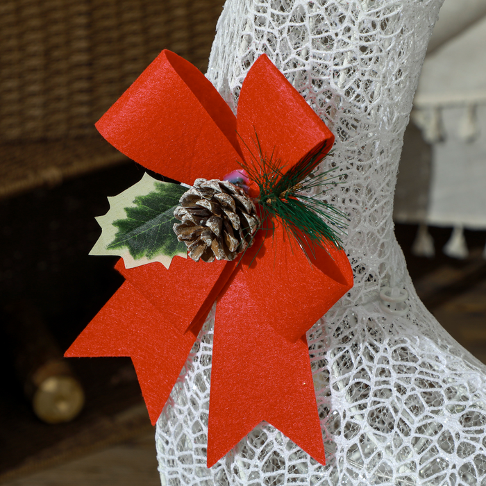 LED Reindeer and Sleigh Set – Warm White Light Display - Samanta Factory