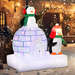 Christmas Inflatable 5ft LED Penguin Ice House – Outdoor Holiday Decor - Samanta Factory
