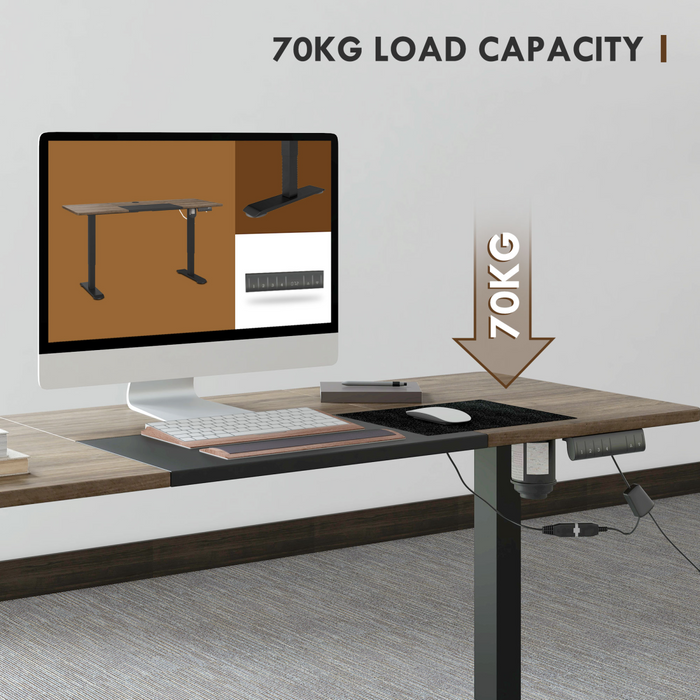 Electric Sit-Stand Desk – Height Adjustable with Memory Presets & Collision Protection