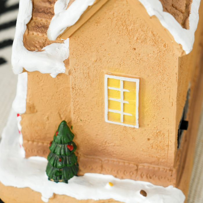 Christmas Gingerbread House – LED Lights & Musical Display - Samanta Factory