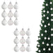 Christmas Baubles Hanging Decoration Shiny Glitter Balls Xmas Tree Ornament 50Mm