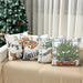 4-Pack Vintage Christmas Throw Pillow Covers Cushion Home Decor UK Stock