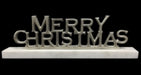 Polished nickel-plated Christmas stand for modern festive décor
