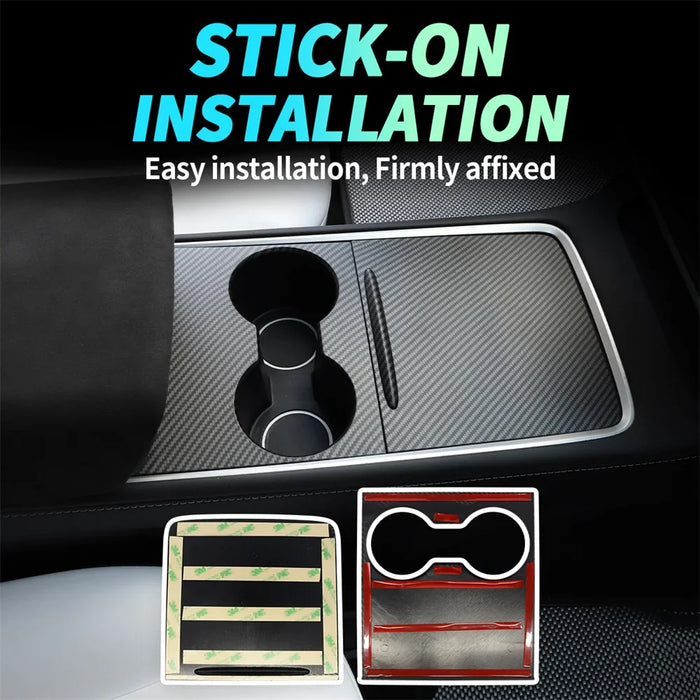 Car Central Control Panel Cover Trim for Tesla Model 3 Y Protection Retrofit Film Interior Decoration Console Sticker Accessorie