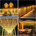 400 LED Icicle Lights 17M Super Bright Christmas Snowing Effect Outdoor Light UK