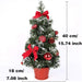40Cm Tabletop Artificial Small Mini Christmas Tree LED Lights Ornament Xmas Gift