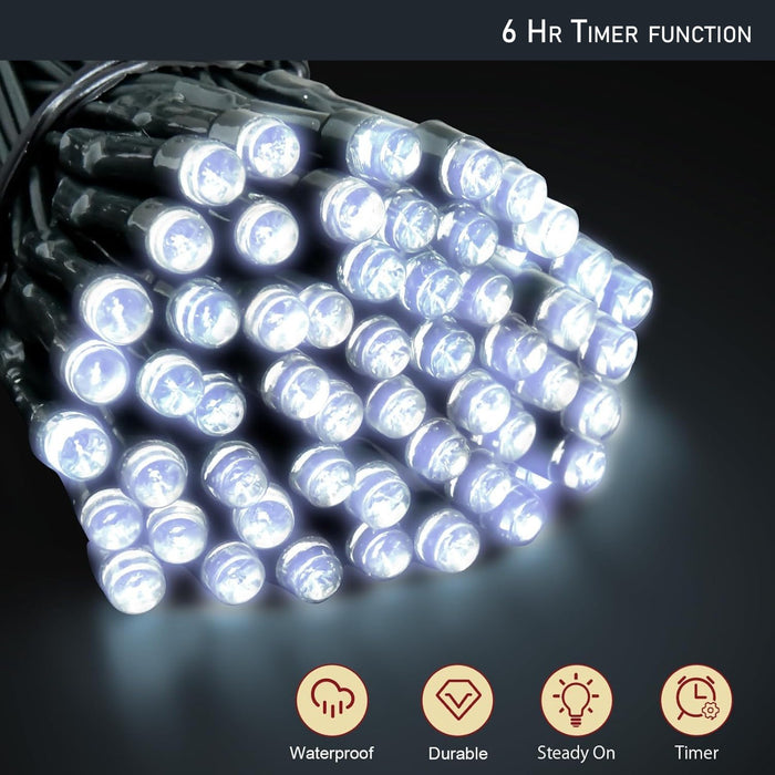 Battery Operated Fairy Lights with Timer Christmas Tree Indooroutdoor Xmas Decor