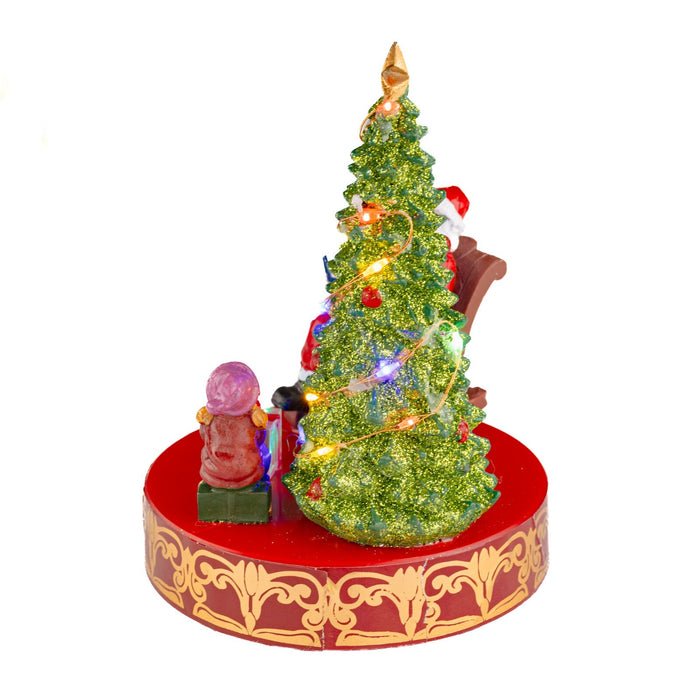 Christmas LED Santa Decoration Light up Xmas Ornament Sitting Figure Home Decor