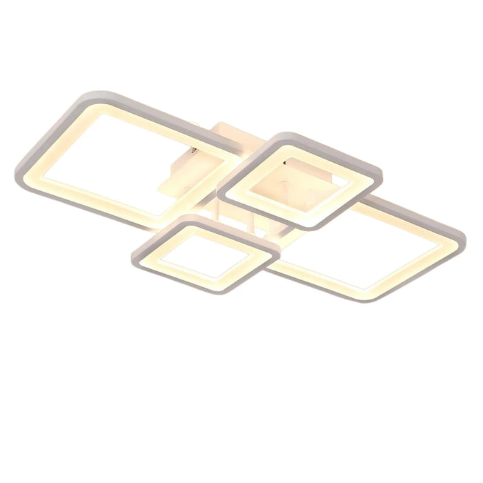 Modern LED Ceiling Light – 54W Dimmable Fixture with Remote for Dining Room & Foyer