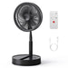 Portable Tower Fan – Foldable Height-Adjustable USB Rechargeable with Remote Control SF